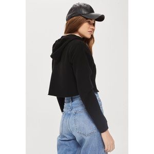 Topshop Cropped Hoodie
